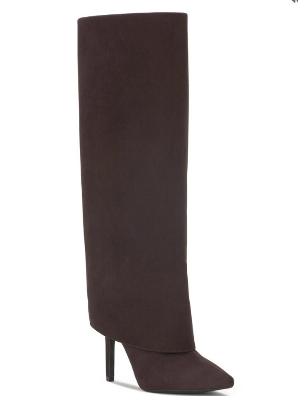 INC International Concept Skyla Wide Calf Fold Over Cuffed Knee Boot Size 9